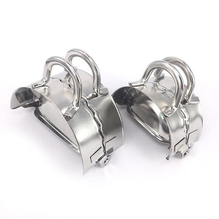 Stainless Steel Dumpling Maker Dough Cutter Dumpling Mould Kitchen Accessories Pastry Tools, Large 9.7cm with White Box, Small 7.7cm with White Box, 8.3 Dumplings Round Knife, 7.3 Dumplings Round knife