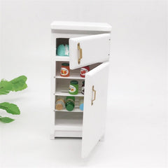 1:12 Doll House Mini Kitchen Model Refrigerator, Refrigerator
