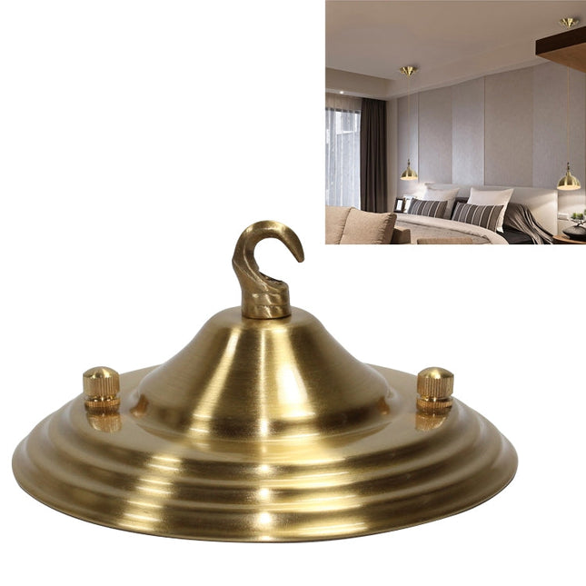 Chandelier Wall Lamp Full Copper Ceiling Plate Base Lighting Accessories, 12cm