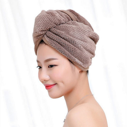 Womens Magic Quick Dry Bath Hair Drying Towel Cap Bathing Tool