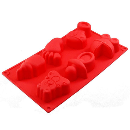 Silicone Baby Toys Shape Bakeware Mold Jelly Pudding Chocolate Cake Decoration, Random Color Delivery, Baby Toys Shape