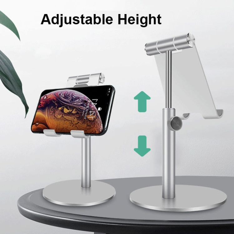 Adjustable Aluminum Alloy Cell Phone Tablet Holder Desk Stand Mount