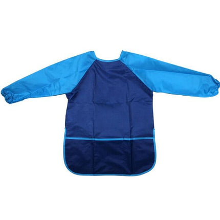 Long Sleeve Apron Drawing Painting Waterproof Smock Children Craft Art Waterproof Clothes, S