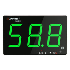 SNDWAY Wall-mounted 30~130dB Large Screen Digital Display Noise Decibel Monitoring Testers, SW525B with Storage + USB, SW526A 18 inch Display, SW525G with Storage + USB Green