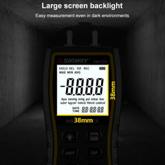 SNDWAY SW512 High Precision Digital Positive and Negative Differential Pressure Tester