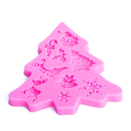Christmas Tree Fondant Silicone Mold Cake Chocolate Biscuit Decoration Tool, Christmas Tree Shape