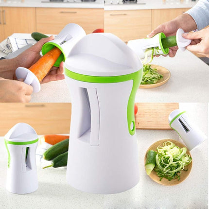 Kitchen Multi Function Spiral Funnel Rotating Cutting Grater Wiper, Rotating Cutting Grater