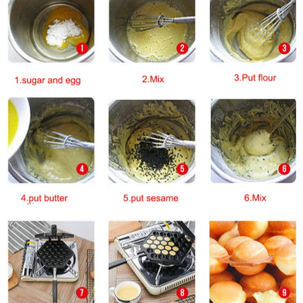 Household Non-stick Bakeware Mold QQ Egg Baking Tray