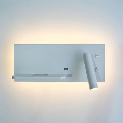 Wireless Wall Lamp USB 5V Charger Wall Lights Hotel Headboard Reading Lighting Spot Luminaire Lamp, Left