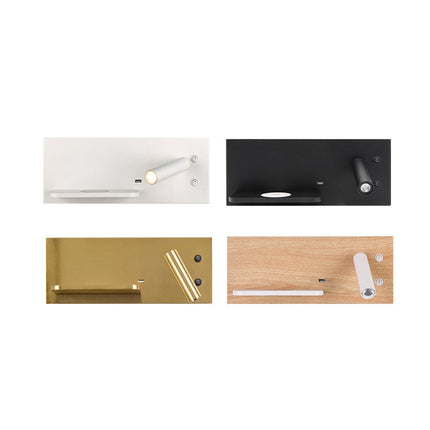 Wireless Wall Lamp USB 5V Charger Wall Lights Hotel Headboard Reading Lighting Spot Luminaire Lamp, Left