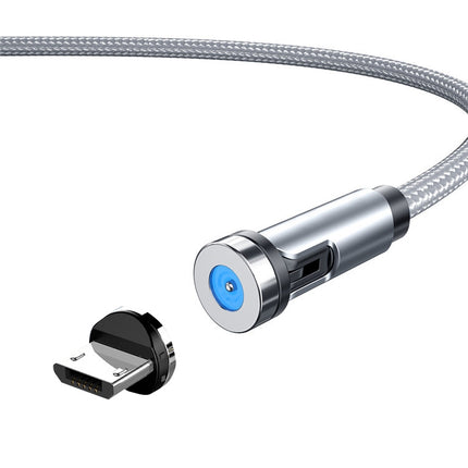 CC56 Dust Plug Rotating Magnetic Wire, Cbale Length: 2m, 2m Android Head, 2m Micro USB, 2m Type-C Head, 2m 8Pin Head, 2m Line+Three Heads, 2m + 8Pin + Type-C/USB-C + Micro USB, 2m Line