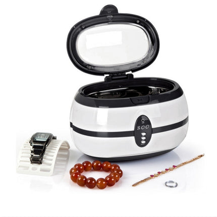 VGT-800 600ml Low Noise Vacuum Cleaner Ultrasonic Cleaner with SUS304 Tank for Home Jewelry Eyeglass Watch, UK Plug, EU Plug, US Plug