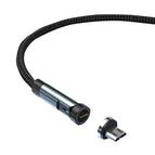 1m + Micro USB + Black / Black
