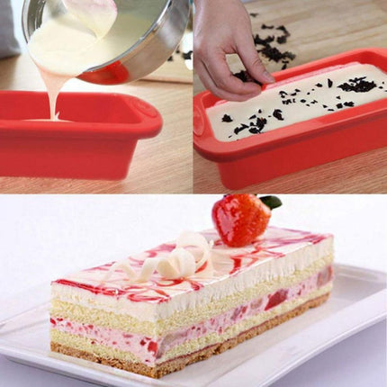 Rectangular Silicone Mold Chocolate Cake Decoration Accessories Baking Tools