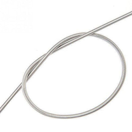 Kitchen Water Pipe Cleaning Brush Stainless Steel Cleaning Brush Spring Long Hair Brush