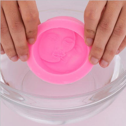 DIY Chocolate Cake Pudding Decoration Tool Face Silicone Model Baking Mold, Face licone Model