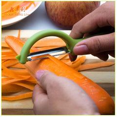 4个一卖 Stainless Steel Round Handle Peeler Sugar Cane Scraper  Fruit Plane, 4 PCS Apple Peeler Knife (Dark Gery), 4 PCS Apple Peeler Knife (Green), 4 PCS Apple Peeler Knife (White), 4 PCS Apple Peeler Knife (Light Gery), 4 PCS Apple Peeler Knife (Black)�...