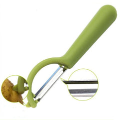 4个一卖 Stainless Steel Round Handle Peeler Sugar Cane Scraper  Fruit Plane, 4 PCS Apple Peeler Knife (Dark Gery), 4 PCS Apple Peeler Knife (Green), 4 PCS Apple Peeler Knife (White), 4 PCS Apple Peeler Knife (Light Gery), 4 PCS Apple Peeler Knife (Black)�...