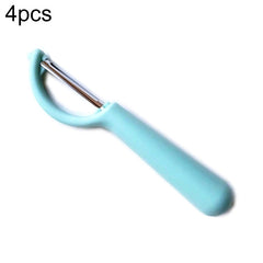 4个一卖 Stainless Steel Round Handle Peeler Sugar Cane Scraper  Fruit Plane, 4 PCS Apple Peeler Knife (Dark Gery), 4 PCS Apple Peeler Knife (Green), 4 PCS Apple Peeler Knife (White), 4 PCS Apple Peeler Knife (Light Gery), 4 PCS Apple Peeler Knife (Black)�...