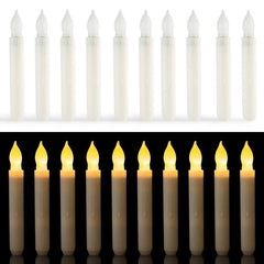12 PCS/ Box LED Electronic Candle Light Flameless Candle Light Long Rod Christmas Candle