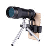 LUXUN 10-30x40 Single-Cylinder HD High-Power Telescope Mobile Phone Mini Telescope, Telescope & Phone Clip & Tripod