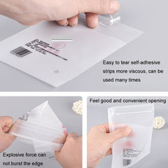 2 Sets CPE Matte Self -Sealed Bag Data Cable Phone Case Packaging Bag, 100 PCS / Set 10x18cm, 100 PCS / Set 10x22cm, 100 PCS / Set 11x13cm, 100 PCS / Set 13x15cm, 100 PCS / Set 15x27cm, 100 PCS / Set 18x29cm, 100 PCS / Set 20x33cm