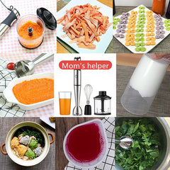 Multifunctional Food Processor Handheld Blender Detachable Magic Stick 5-speed Variable Speed Stainless Steel Cooking Stick, CN Plug, Handheld Blender