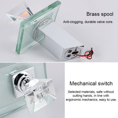 LED Waterfall Faucet Colorful Temperature Control Color-changing Anti-scalding Faucet, Color-changing Faucet