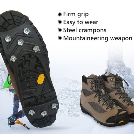 8 Teeth Ice Claw Outdoor Non-slip Shoes Covers for Ice Snow Ground, M（35-40 Yards）, L（41-45 Yards）