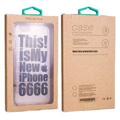 50 PCS Kraft Paper Phone Case Leather Case Packaging Box, L 5.8-6.7 Inch, S 4.7 Inch