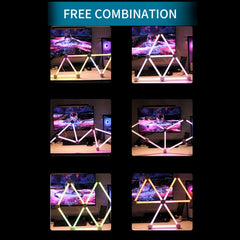 JSK-P22 Smart RGB Mosaic Light Rhythm Light Support Amazon Alexa / Google Assistant /DuerOS, US Plug, EU Plug, UK Plug