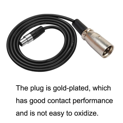 Xlrmini Caron Male To Mini Female Balancing Cable For 48V Sound Card Microphone Audio Cable, 0.5m, 1m, 1.5m, 2m, 3m, 5m, 10m