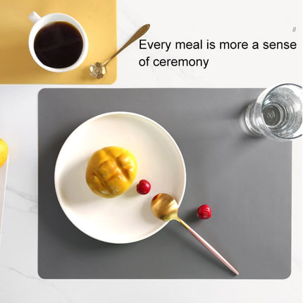 Nordic Style Food Grade Silicone Pad Tableware Environmental Insulation Pad Placemat, Green, Orange, Beige, Sky Blue, Dark Gray