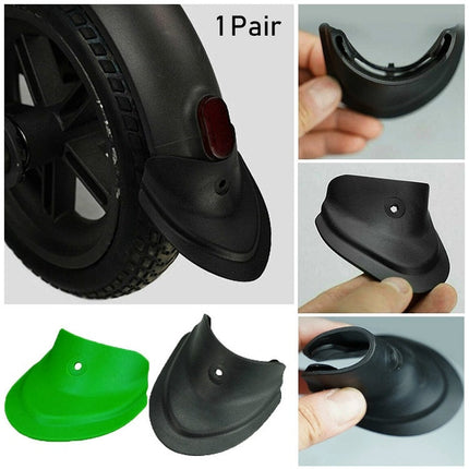 1 Pair For Xiaomi Mijia M365 / M365 Pro Electric Scooter Universal Fishtail Shape Rubber Fender, 7.5 x 7cm