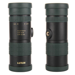 LUXUN 8-24X30 Shimmer  Single-Cylinder Variation Telescope with Phone Clip & Tripod, with Phone Clip & Tripod