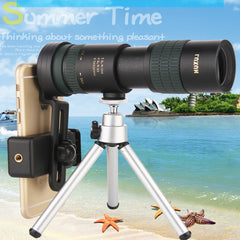 LUXUN 8-24X30 Shimmer  Single-Cylinder Variation Telescope with Phone Clip & Tripod, with Phone Clip & Tripod