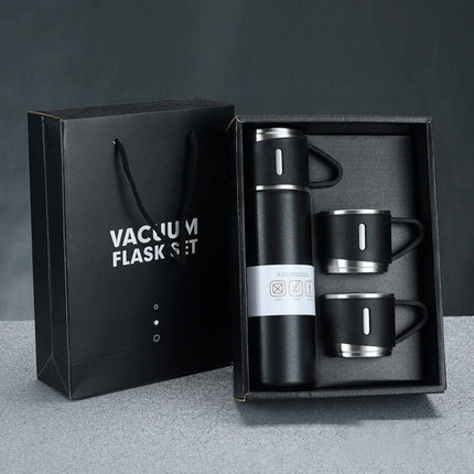 500ml 304 Stainless Steel Thermos Cup Portable Business Tea Cup,Spec:, Gift Box Set
