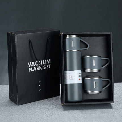 500ml 304 Stainless Steel Thermos Cup Portable Business Tea Cup,Spec:, Gift Box Set