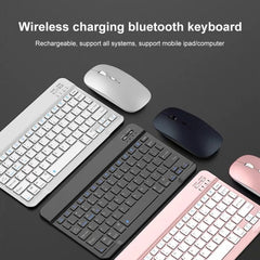 YS-001 9.7-10.1 Inch Tablets Phones Universal Mini Wireless Bluetooth Keyboard, 9.7-10.1 inch Only Keypad, 9.7-10.1 inch with Bluetooth Mouse, 9.7-10.1 inch  with Bluetooth Mouse, 9.7-10.1 inch  with Bluetooth Mouse + Storage Bag