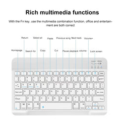 YS-001 9.7-10.1 Inch Tablets Phones Universal Mini Wireless Bluetooth Keyboard, 9.7-10.1 inch Only Keypad, 9.7-10.1 inch  with Bluetooth Mouse, 9.7-10.1 inch with Bluetooth Mouse, 9.7-10.1 inch  with Bluetooth Mouse + Storage Bag�����������������������...