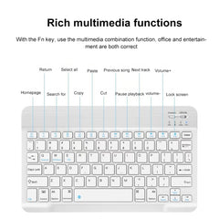 YS-001 9.7-10.1 Inch Tablets Phones Universal Mini Wireless Bluetooth Keyboard, 9.7-10.1 inch Only Keypad, 9.7-10.1 inch with Bluetooth Mouse, 9.7-10.1 inch  with Bluetooth Mouse, 9.7-10.1 inch  with Bluetooth Mouse + Storage Bag