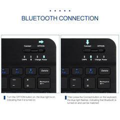 YS-001 9.7-10.1 Inch Tablets Phones Universal Mini Wireless Bluetooth Keyboard, 9.7-10.1 inch Only Keypad, 9.7-10.1 inch with Bluetooth Mouse, 9.7-10.1 inch  with Bluetooth Mouse, 9.7-10.1 inch  with Bluetooth Mouse + Storage Bag