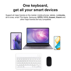 YS-001 9.7-10.1 Inch Tablets Phones Universal Mini Wireless Bluetooth Keyboard, 9.7-10.1 inch Only Keypad, 9.7-10.1 inch with Bluetooth Mouse, 9.7-10.1 inch  with Bluetooth Mouse, 9.7-10.1 inch  with Bluetooth Mouse + Storage Bag