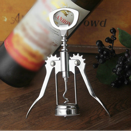 2 PCS Multifunctional Zinc Alloy Red Wine Bottle Opener Kitchen Supplies Gadgets, Zinc Alloy Bottle Opener
