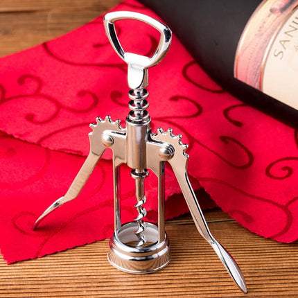 2 PCS Multifunctional Zinc Alloy Red Wine Bottle Opener Kitchen Supplies Gadgets, Zinc Alloy Bottle Opener