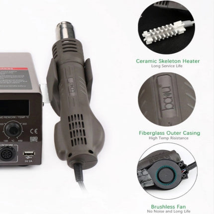 BAKU BA-602D+ Welding Station Set Dual Digital Display Mobile Phone Repair Tin Welding Tool, EU Plug, US Plug