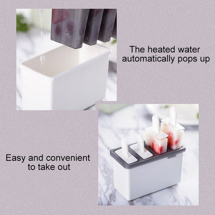 Home Made Popsicle Ice Cream Mold Set, White, Green, Blue