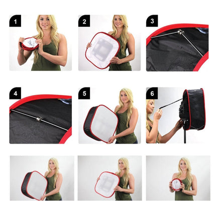 Universal Portable Collapsible LED Video Light Softbox Diffuser for Yongnuo Godox Photographic Lighting