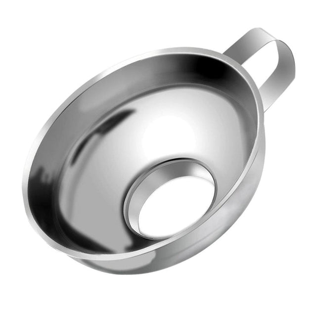 Household Kitchen 304 Stainless Steel Large Caliber Small Food Funnel, Steel Funnel