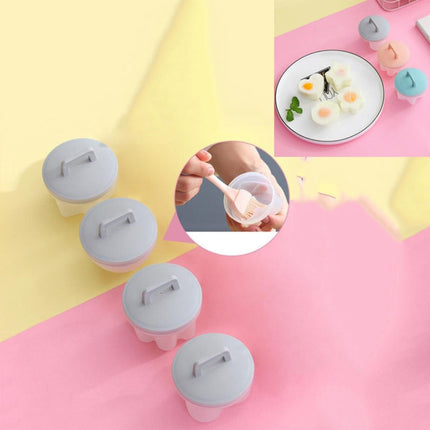 4 in 1 Home Creative Kitchen Steaming Egg Set with Oil Brush